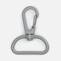 Застежка-карабин Snap Hook, L, серая