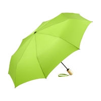 Зонт складной 5429 ÖkoBrella из бамбука, полуавтомат, лайм