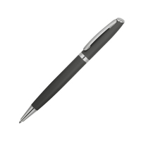 Ручка металлическая шариковая «Flow» soft-touch, серый/серебристый