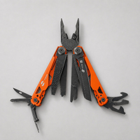 Мультитул Stinger, 107 х 19 мм, 19 функций, сталь, оранжевый корпус, стоунвош, в картонной коробке, в комплекте нейлоновый чехол