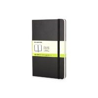 Записная книжка Moleskine Classic (нелинованный) в твердой обложке, Pocket (9x14см), черный