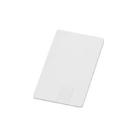 Флеш-карта USB 2.0 16 Gb в виде пластиковой карты "Card", белый