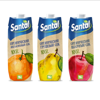 Разаботка упаковки сока SANTAL BIO